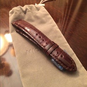 Michele Watch Strap-18 Genuine Alligator