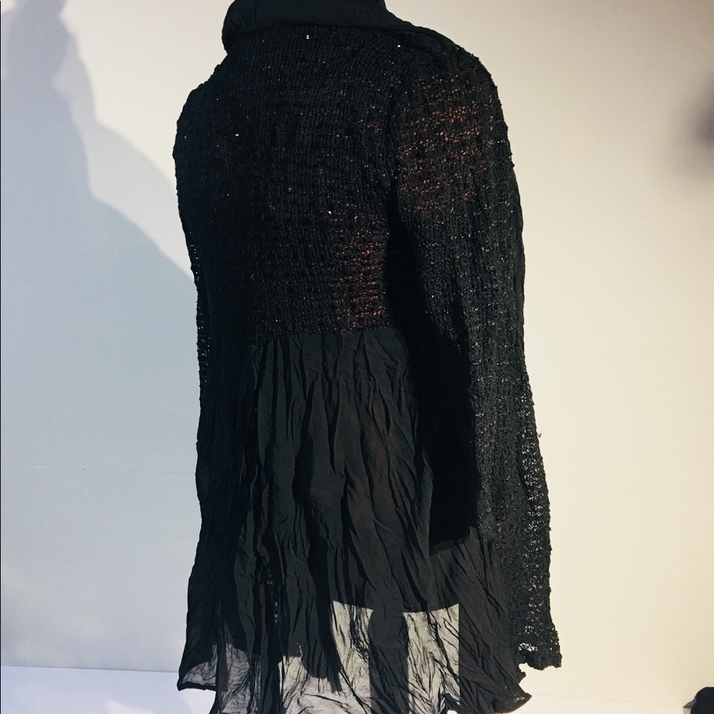 Black and shimmer cardigan