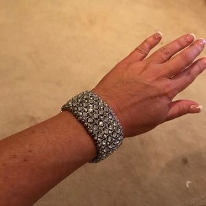 Cookie Lee elastic rhinestone bracelet