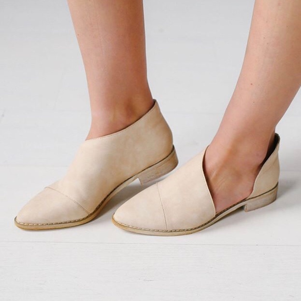 Free people look alike cutout booties
