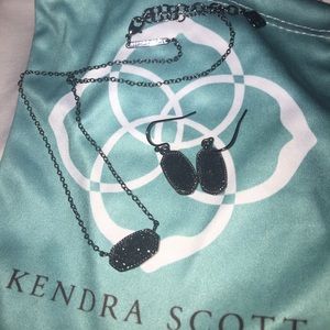 Kendra black drusy.