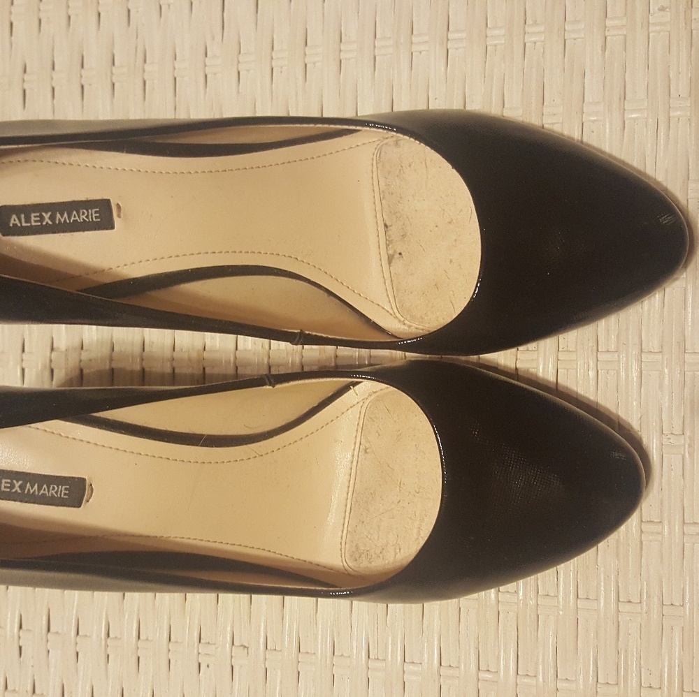 Alex Marie patent black pumps