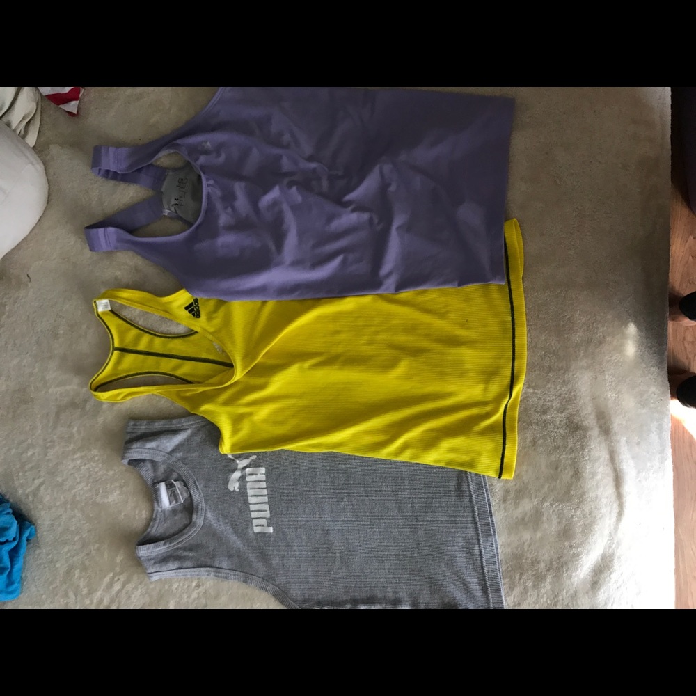 Three workout tops