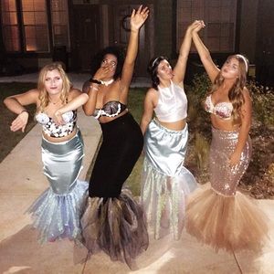 Gold mermaid costume!