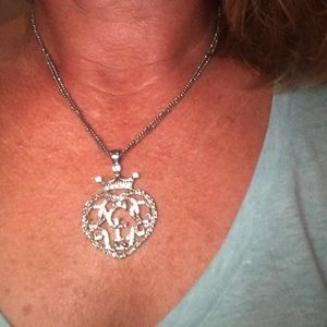 Cookie Lee crown necklace