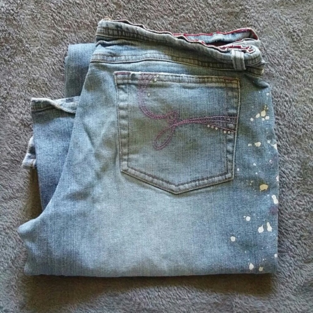 GLO Paint Splattered Jeans DJ33 loc DJ2