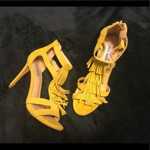 Steve Madden fringe heels!