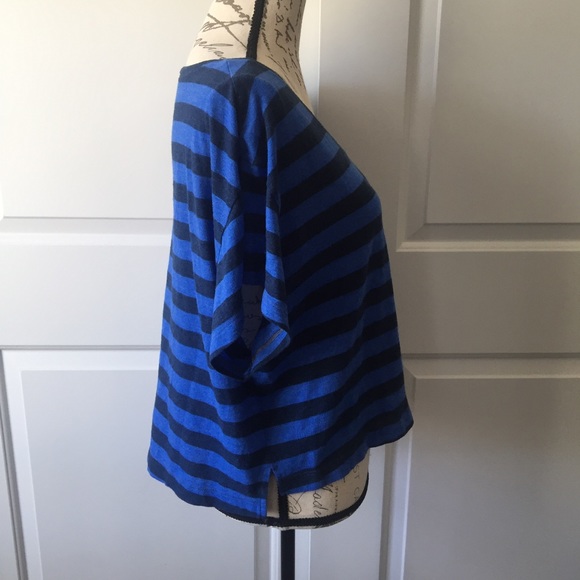 PINK Victoria's Secret Crop Top Small Blue Black - Picture 4 of 8