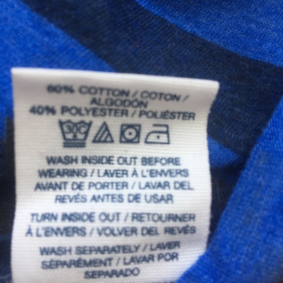 PINK Victoria's Secret Crop Top Small Blue Black - Picture 8 of 8