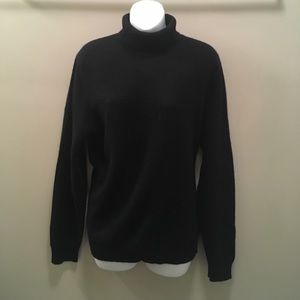 Black Lands' End 100% Cashmere Sweater