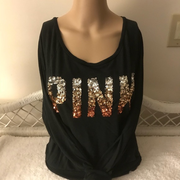 PINK Victoria's Secret Tops - Pink T-shirt w/bling