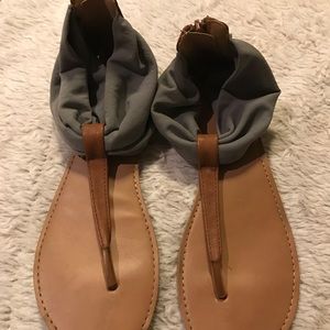 Wrap around ankle sandals