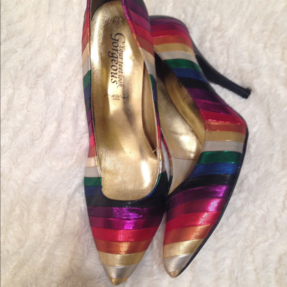 Women's Size 10 Rainbow High Heels