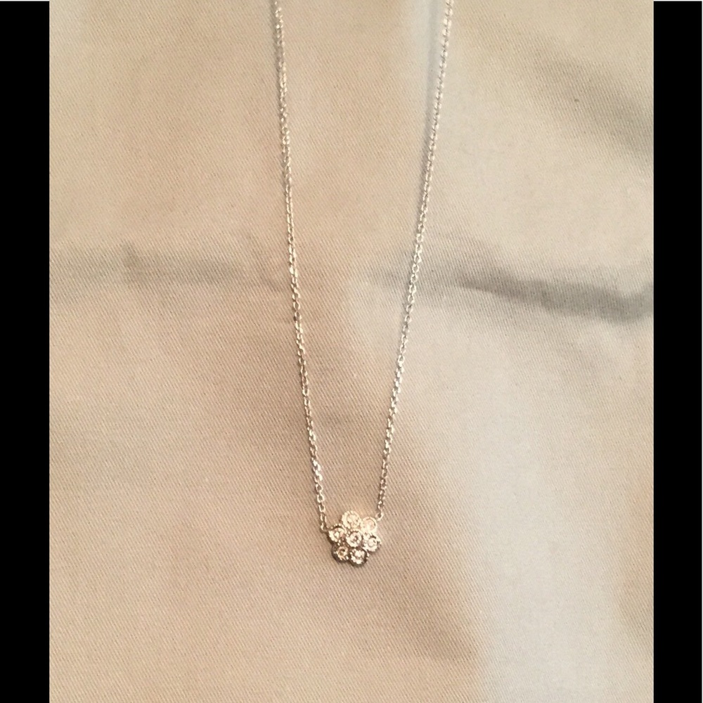 Diamond Necklace, 14k white gold.