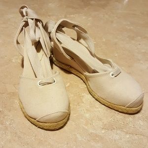 J.Jill wedge sandals size 9 where tied up