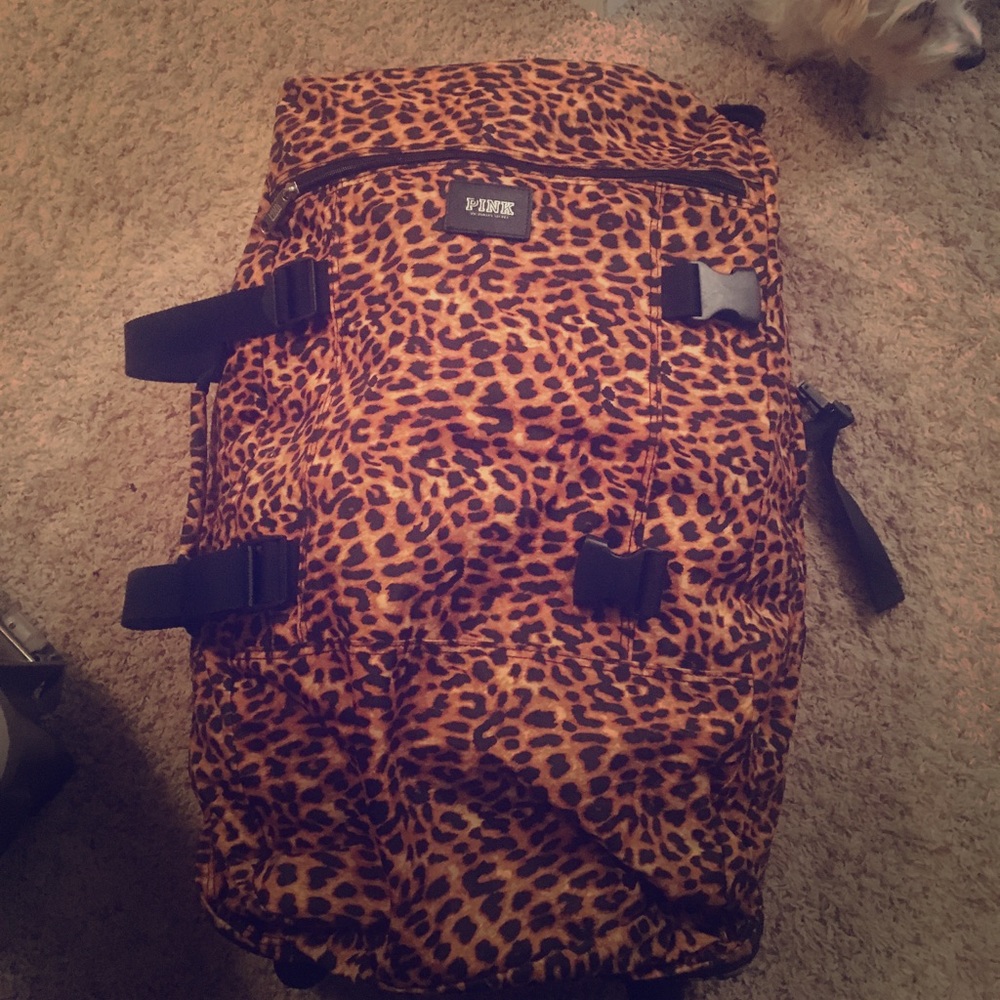 Victoria Secret cheetah luggage