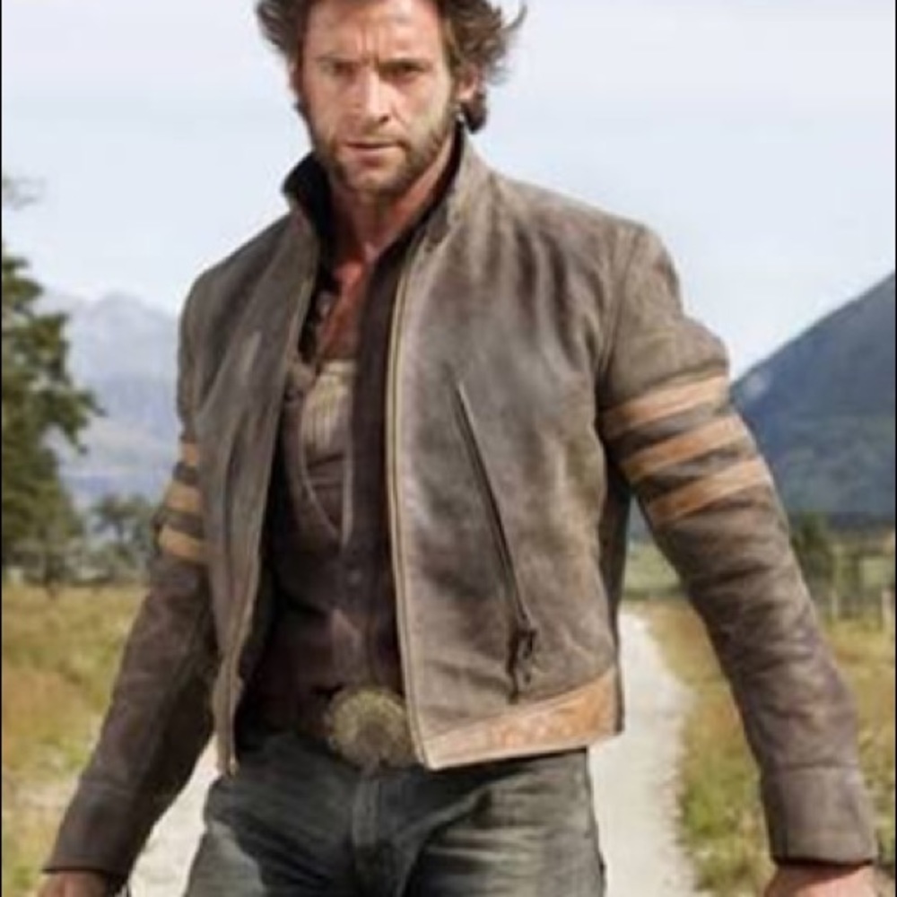 Black and Brown Leather Jacket