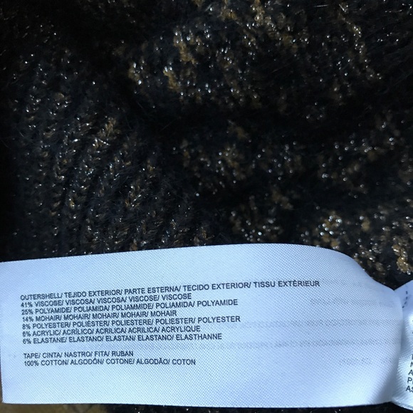 nwot intropia mohair-blend metallic knit cardigan - Picture 6 of 8