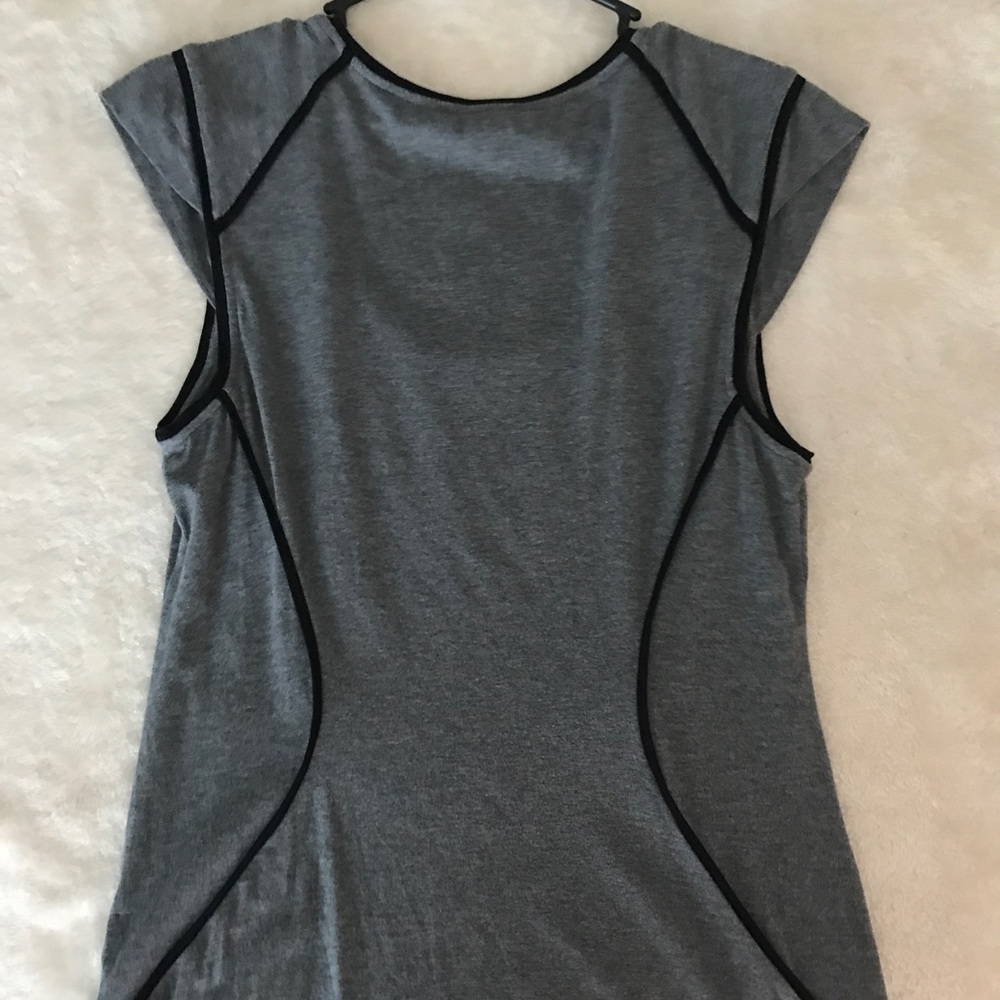 Express black and grey top