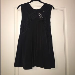 NWT. Black Silk Max Studio Top.