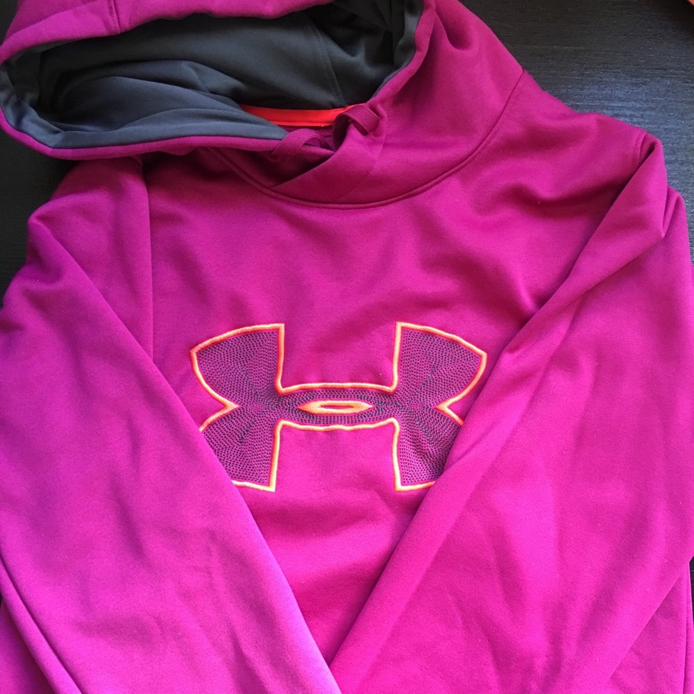 Pink under amour hoodie 💕