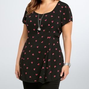 Fox Print Challis Tunic