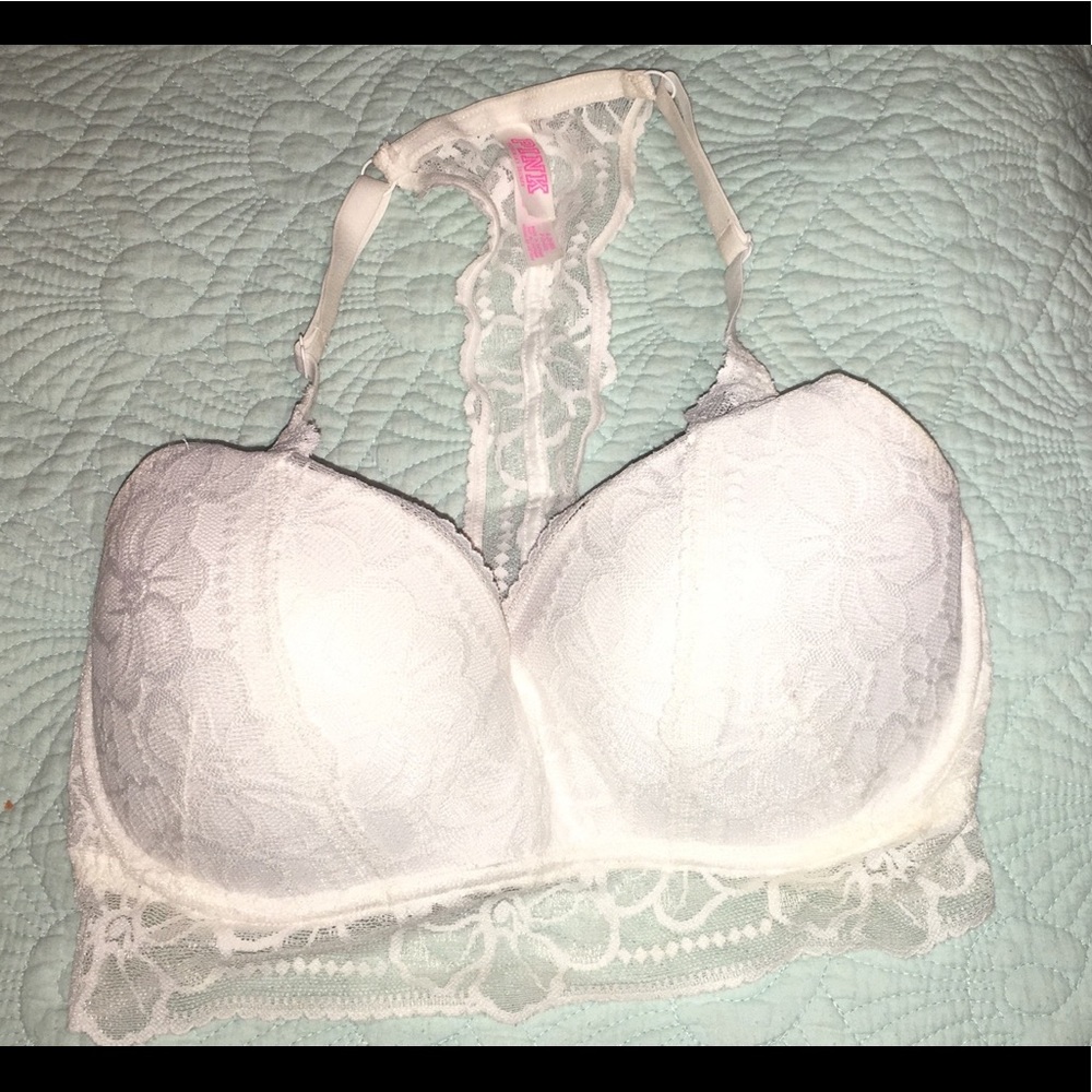 White padded lace Victoria Secret bralette