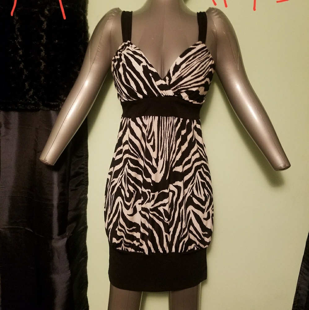 Go to Mercari Zebra striped dress