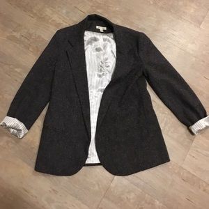 Silence + Noise gray fitted blazer