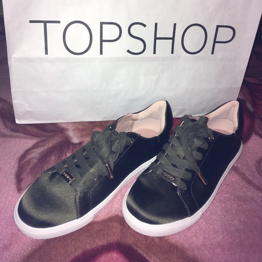 TOPSHOP Green Catseye Sneaker