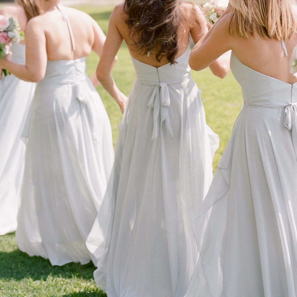 Amsale Bridesmaid Dress Spa Light Blue