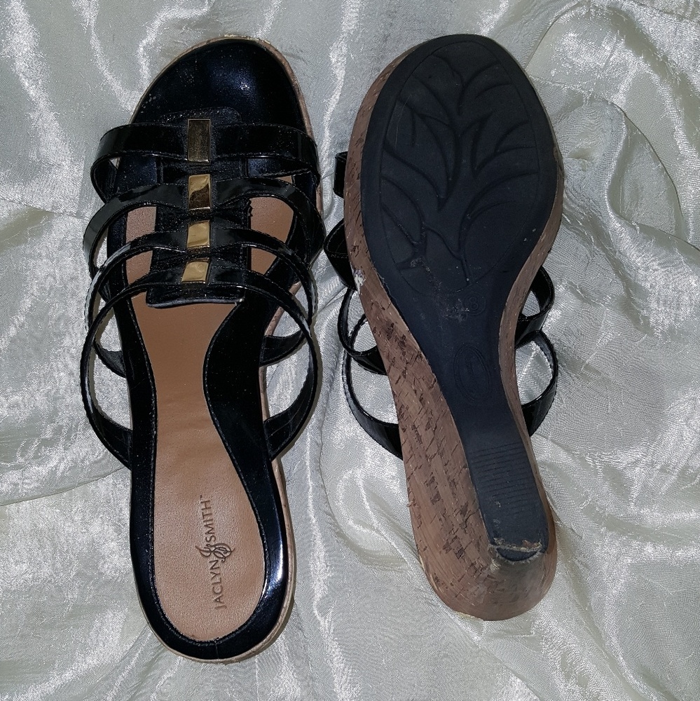 JaclynSmith®️ Black Wedge