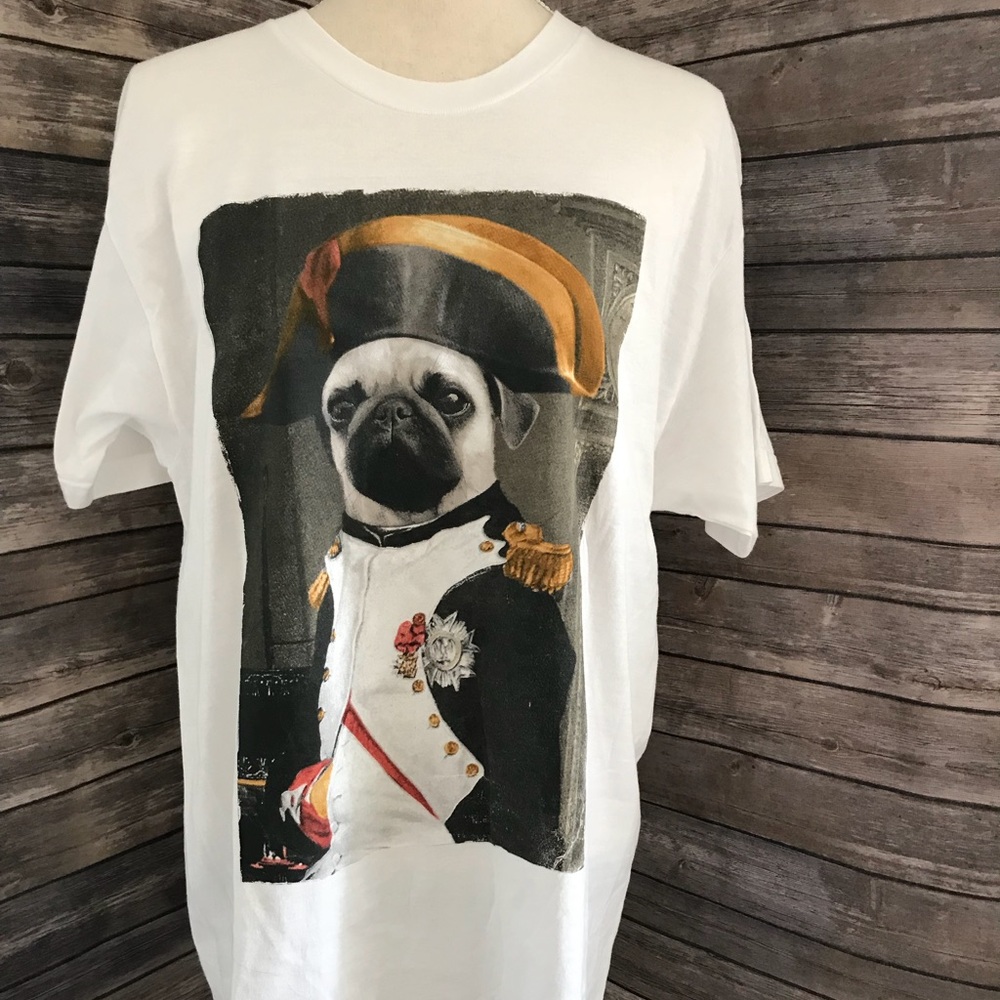 Fifth Sun Pug Graphic Tee White