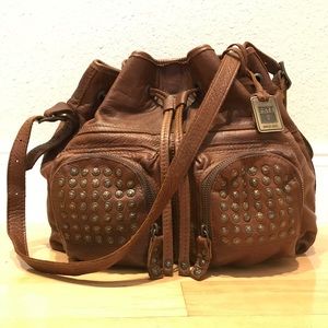 Frye Excellent Cond Brooke Drawstring Shoulder Bag