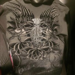 Christian Audigier zip up hoodie