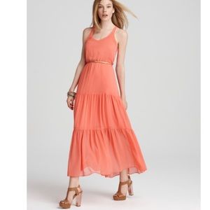 DV Dolce Vita Basia Racerback Maxi Dress in Coral