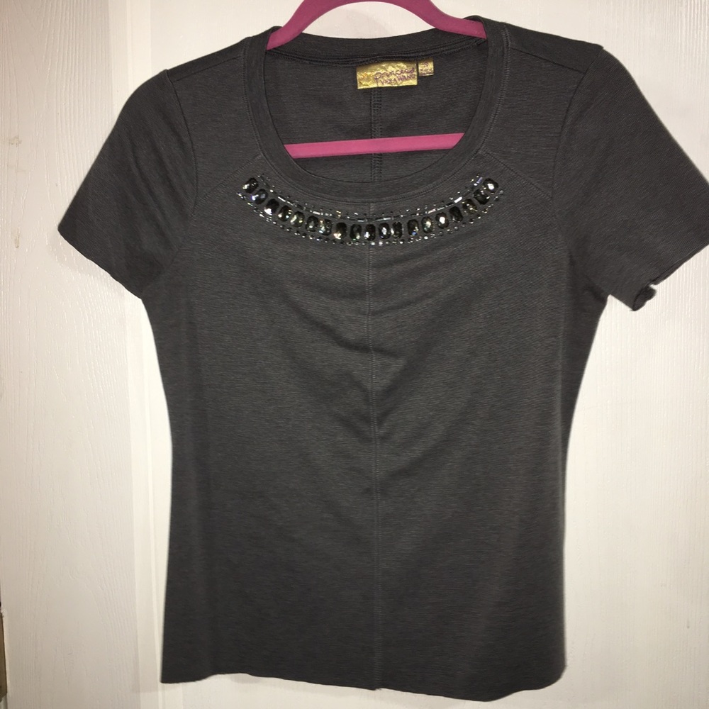Vera wang princess bejeweled sweater blouse