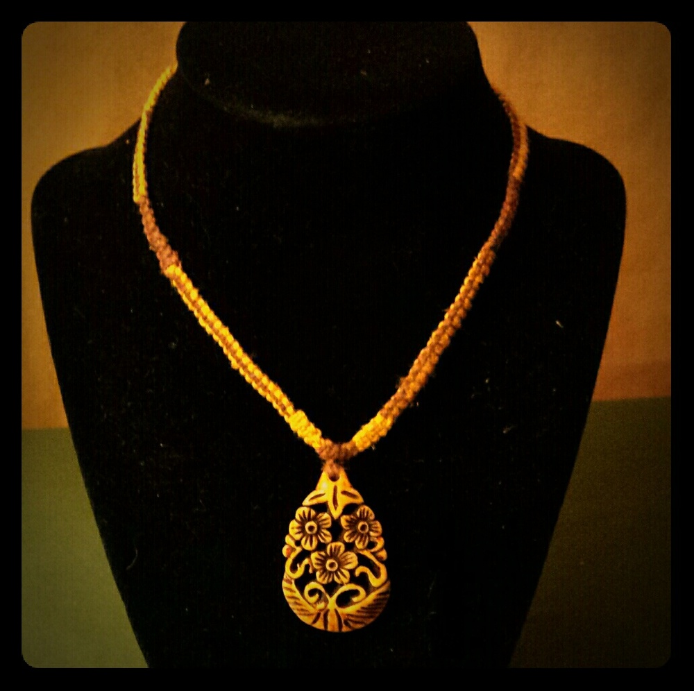 Floral Hemp Necklace