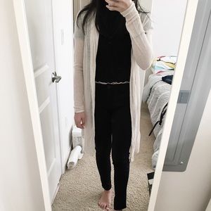 Sheer longline cardigan