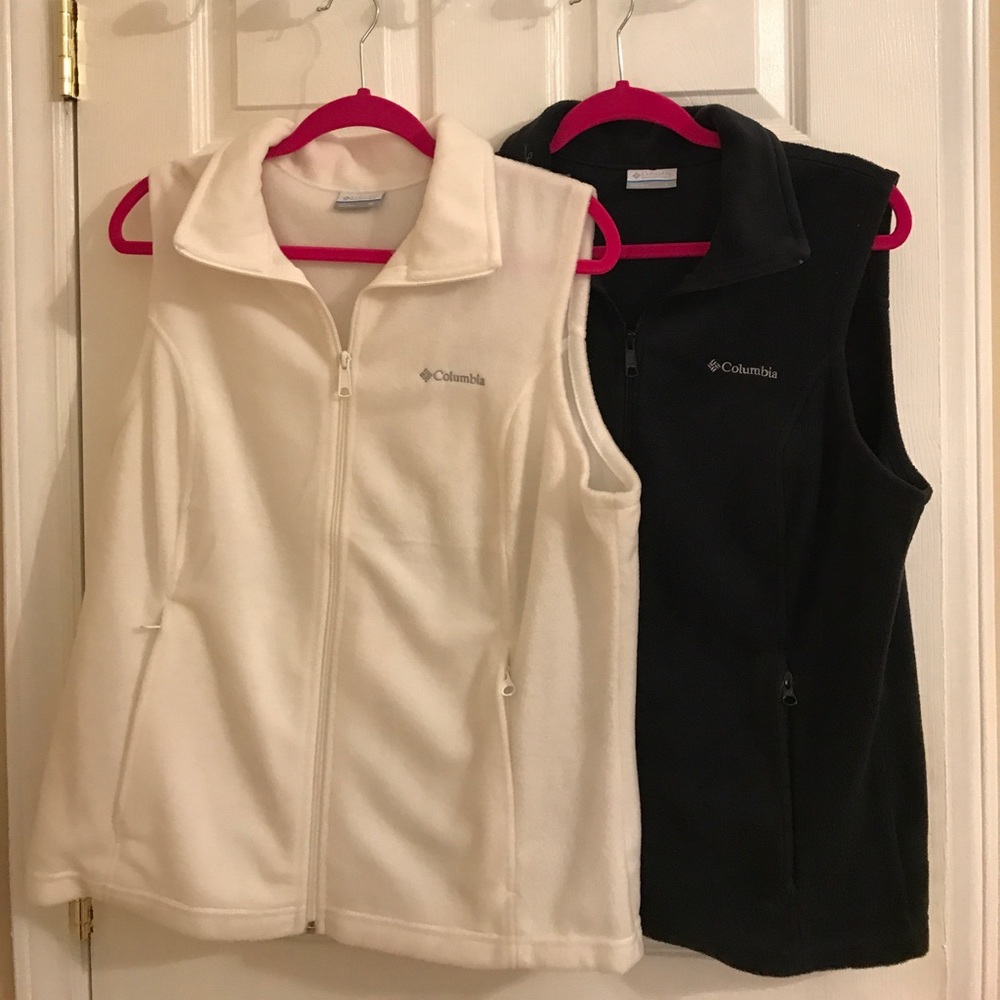 Black and white Columbia vest bundle
