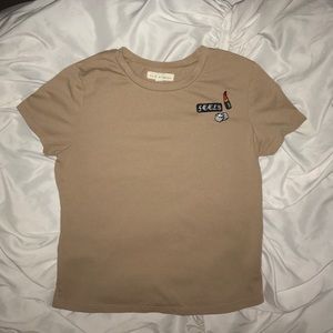 Tan LA Hearts T Shirt