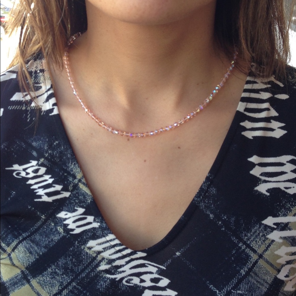 Bohemian glass bead necklace