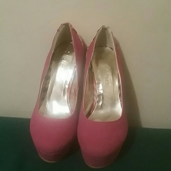 Pink Pattern Heels - Picture 4 of 5