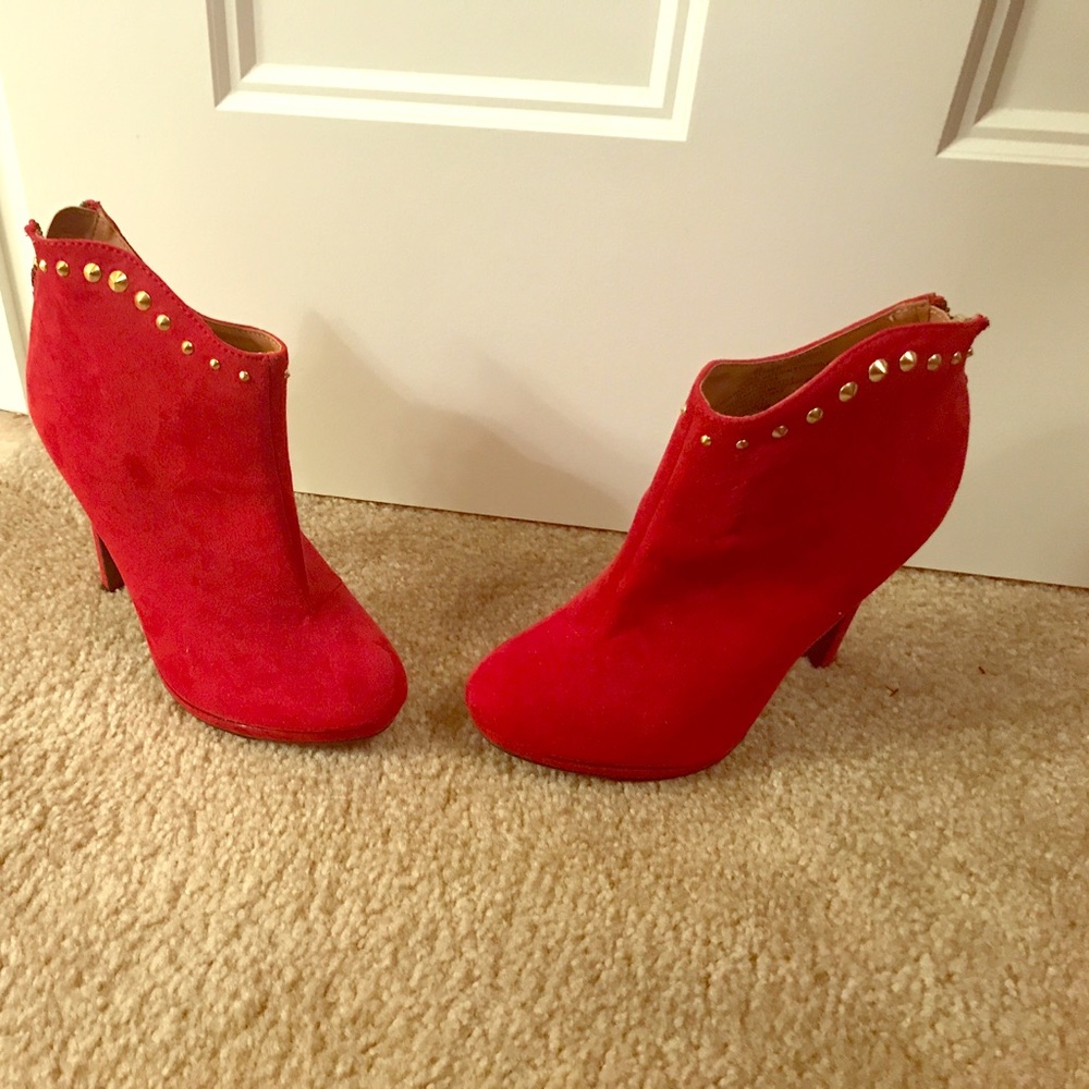Mossimo Red high heel bootie