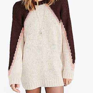 Ecote Oversized Chevron Sweater with scoop back