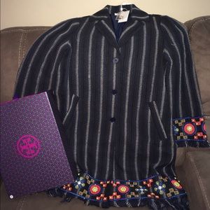 Brand New Tory Burch Luna Embellished Coat