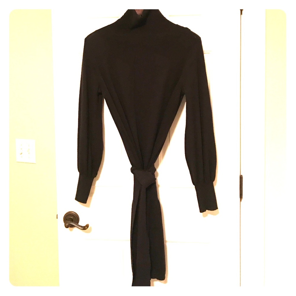 Gorgeous Black Turtleneck Dress