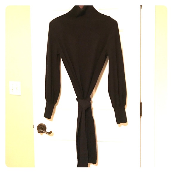 Gorgeous Black Turtleneck Dress - Picture 1 of 3
