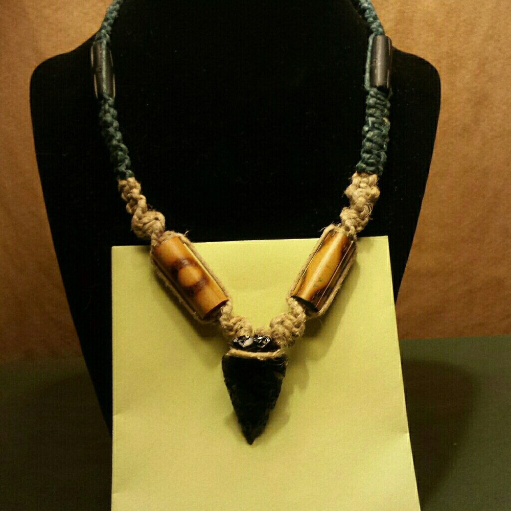Authentic Arrowhead Hemp Necklace