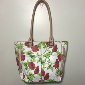 TIGNANELLO Bed of Roses Red/White Tote
